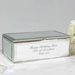 Personalised Mirrored Jewellery Box
