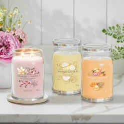 Yankee Candle Mango Ice Cream Signature Large Jar Candle 9 Yankee Candle Mango Ice Cream Signature Large Jar Candle -gifts shop pink cherry cupcake mango signature jar collection lifestyle 1 2