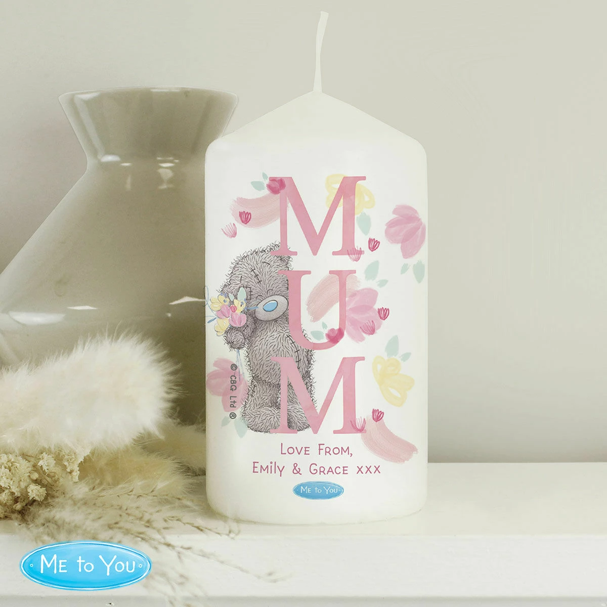 Me To You Personalised Mum Pillar Candle 4 Me To You Personalised Mum Pillar Candle - Image 4