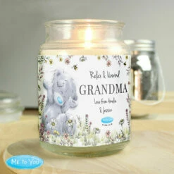Me To You Personalised Floral Large Scented Jar Candle -gifts shop pmc personalised p0512ae37 me to you floral jar scented jar candle 04