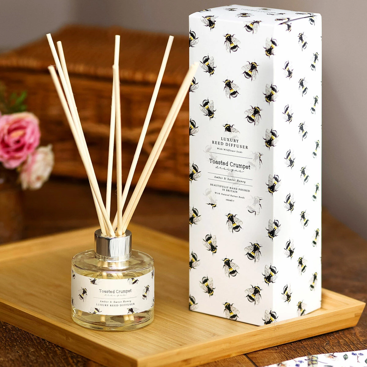 Toasted Crumpet ‘Amber And Sweet Honey’ Reed Diffuser 2 Toasted Crumpet ‘Amber And Sweet Honey’ Reed Diffuser - Image 2