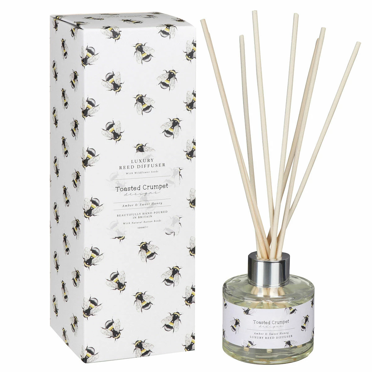 Toasted Crumpet ‘Amber And Sweet Honey’ Reed Diffuser 1 Toasted Crumpet ‘Amber And Sweet Honey’ Reed Diffuser