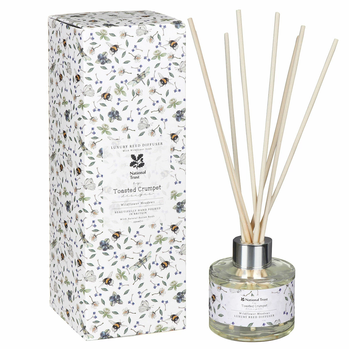 Toasted Crumpet ‘Wildflower Meadows’ Reed Diffuser 1 Toasted Crumpet ‘Wildflower Meadows’ Reed Diffuser