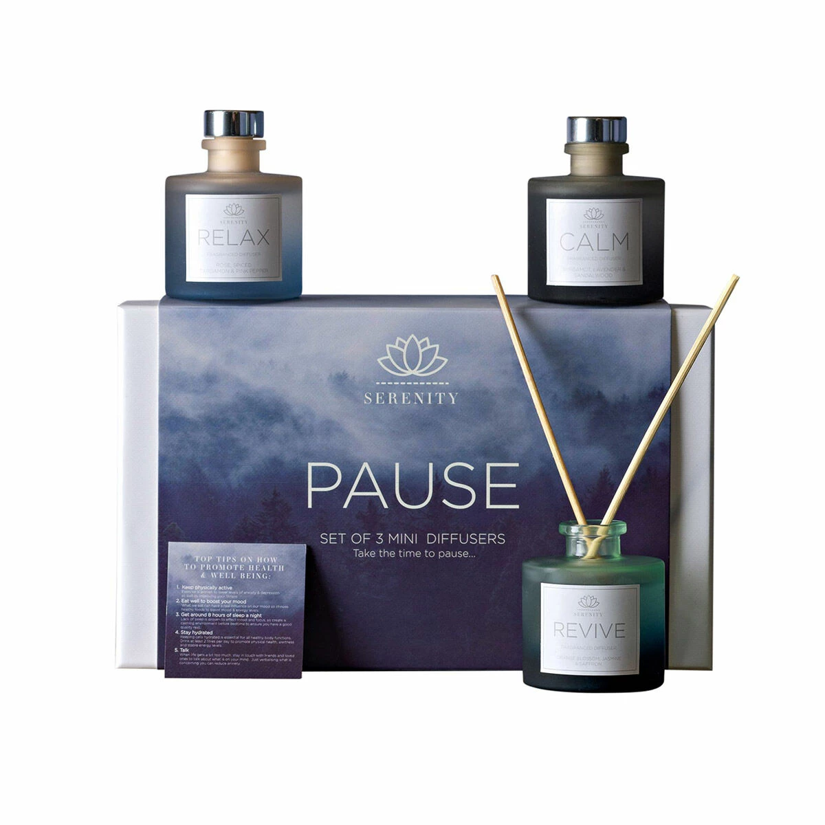 Widdop & Co Serenity Pause Set Of 3 50ml Diffusers 1 Widdop & Co Serenity Pause Set Of 3 50ml Diffusers