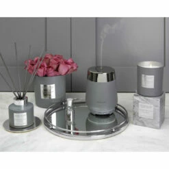 Stoneglow Luna Light Grey & Silver Ceramic Perfume Mist Diffuser -gifts shop stoneglow 70218 luna light grey silver perfume mist diffuser lifestyle 2