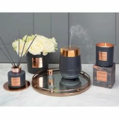 Stoneglow Luna Dark Grey & Copper Ceramic Perfume Mist Diffuser -gifts shop stoneglow 70219 luna dark grey copper ceramic perfume mist diffuser lifestyle 2