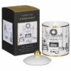 Stoneglow Keepsake Fireside Embers Leather, Tobacco & Cognac Ceramic Jar Candle