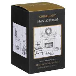 Stoneglow Keepsake Fireside Embers Leather, Tobacco & Cognac Ceramic Jar Candle -gifts shop stoneglow 70302 keepsake fireside embers ceramic jar candle 6