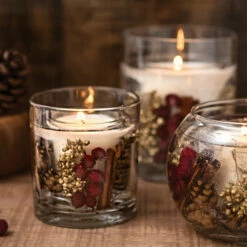 Stoneglow Seasonal Collection - Nutmeg, Ginger & Spice Gel Vase Candle -gifts shop stoneglow 70312 seasonal sensations nutmeg ginger candle tumbler 02 ls v2