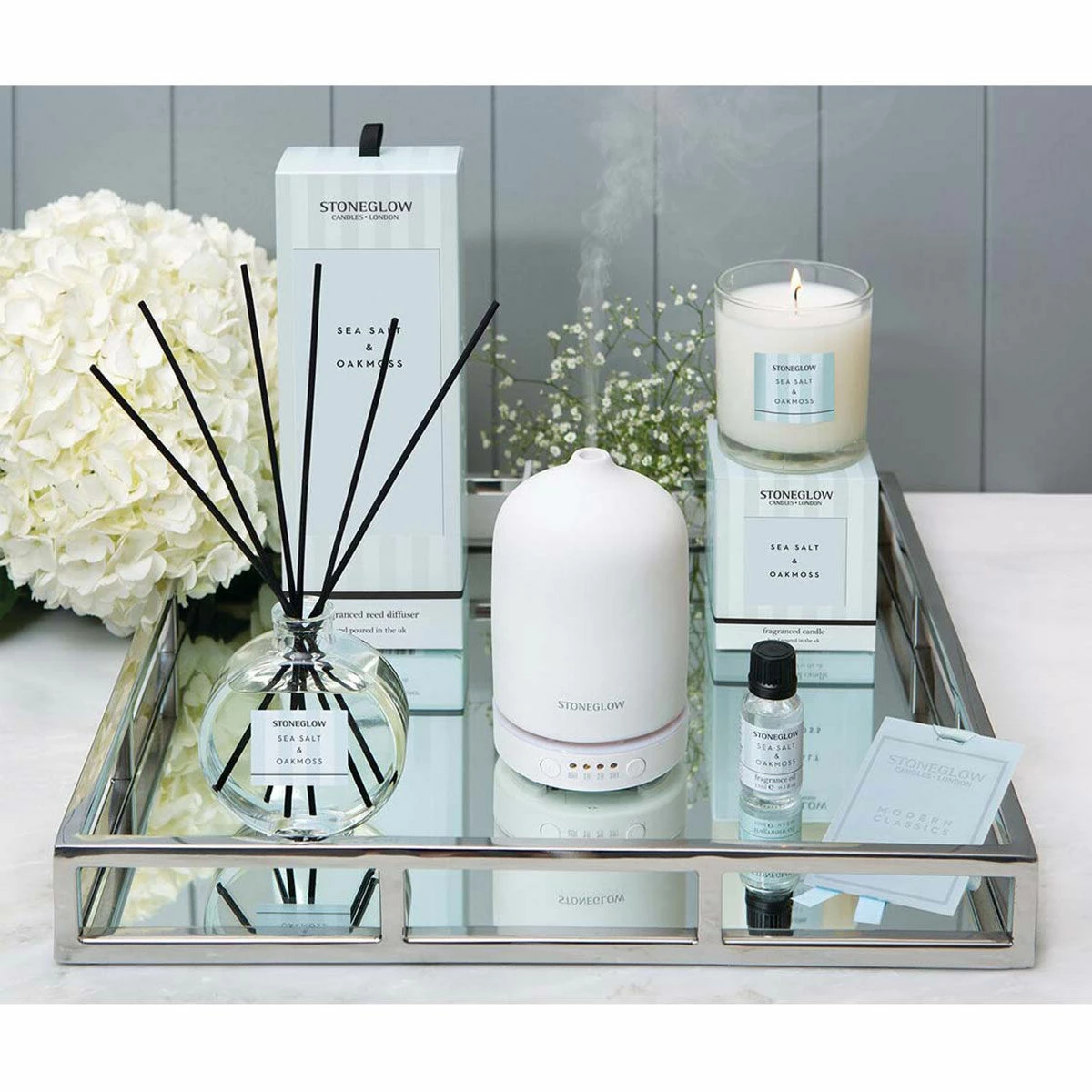 Stoneglow Modern Classics – Sea Salt & Oakmoss Reed Diffuser 2 Stoneglow Modern Classics – Sea Salt & Oakmoss Reed Diffuser - Image 2