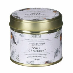 Toasted Crumpet ‘Pure Christmas’ Robin & Eucalyptus Christmas Tin Candle 10 Toasted Crumpet ‘Pure Christmas’ Robin & Eucalyptus Christmas Tin Candle -gifts shop tc18 toasted crumpet pure christmas robin eucalyptus christmas tin candle 1 1