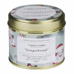 Toasted Crumpet ‘All Things Jolly’ Gingerbread Tin Candle