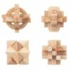 Temptation Wooden Brain Teaser Puzzles – Pack Of 4