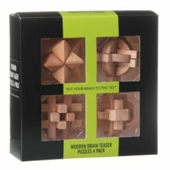 Temptation Wooden Brain Teaser Puzzles – Pack Of 4 5 Temptation Wooden Brain Teaser Puzzles – Pack Of 4 -gifts shop temptation tg12068 wooden brain teaser 02
