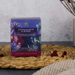 The English Soap Company Frankincense & Myrrh Soy Wax Candle -gifts shop the english soap company lmc1012 frankincense myrrh candle lifestyle 2
