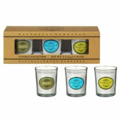 The Somerset Toiletry Co Naturally European Set Of 3 Candles Gift Set