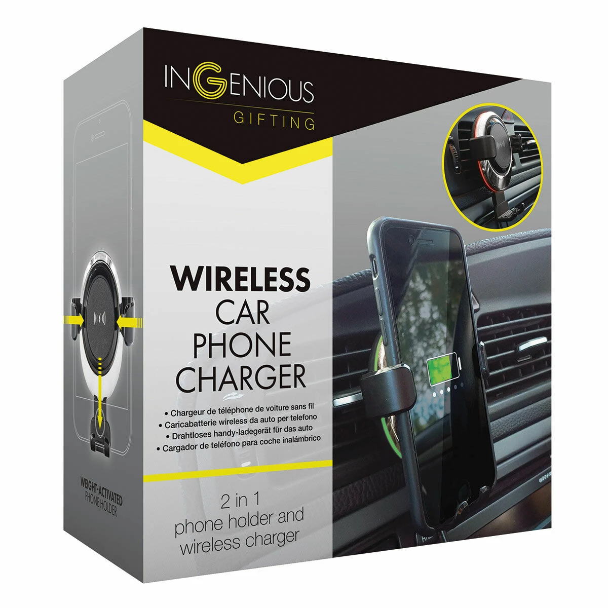 The Source Ingenious 5W Car Phone Holder With Wireless Charger 3 The Source Ingenious 5W Car Phone Holder With Wireless Charger - Image 3