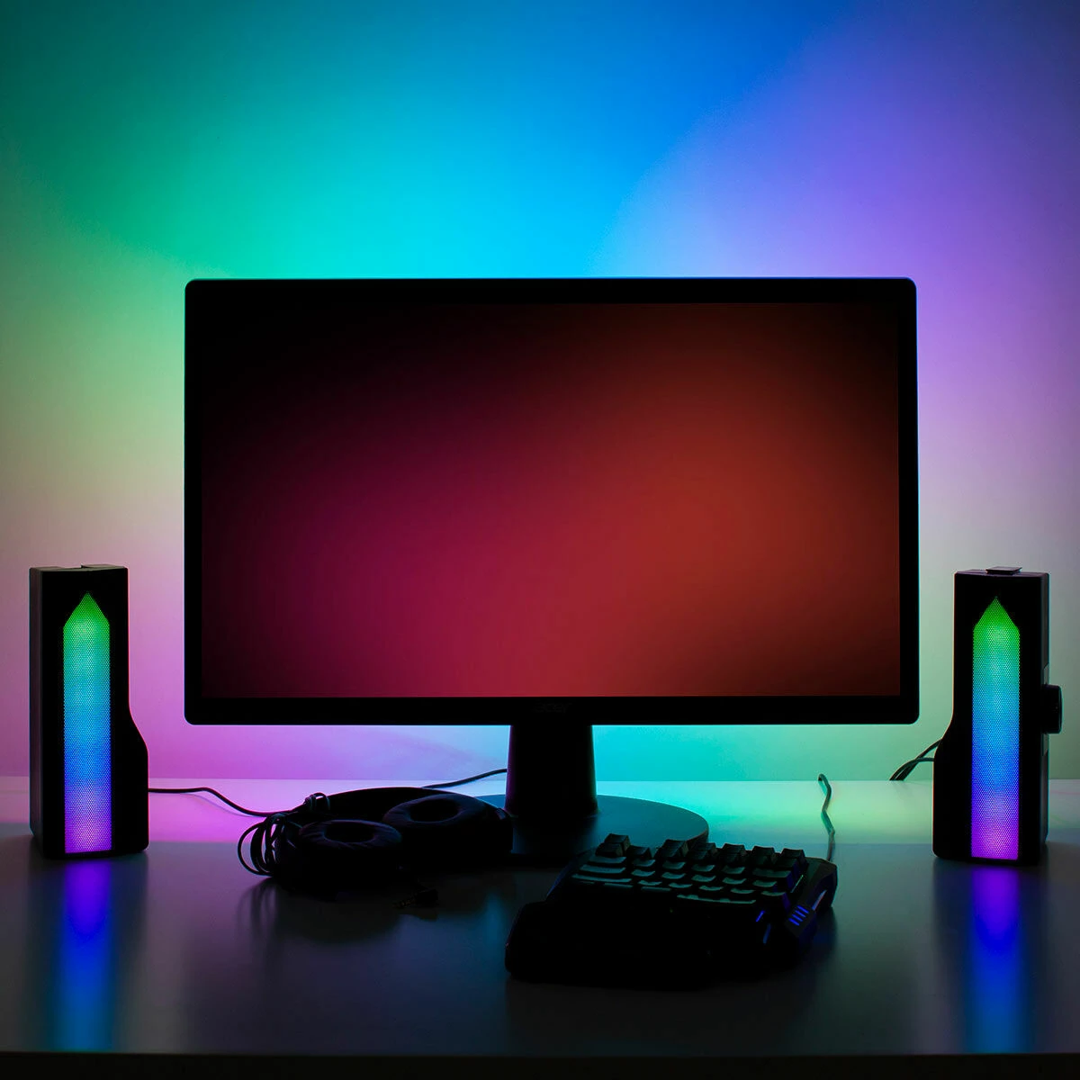 The Source RED5 Bluetooth Sound Reactive Speakers 2 The Source RED5 Bluetooth Sound Reactive Speakers - Image 2