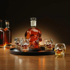 The Source Ingenious Skull Decanter Set