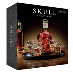 The Source Ingenious Skull Decanter Set -gifts shop the source 89387 skull decanter set 4