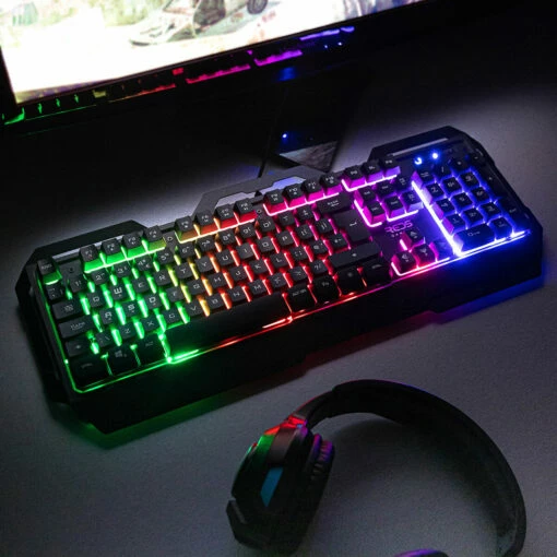 The Source Red5 Orbit Light Up Gaming Keyboard -gifts shop the source red5 76250 orbit gaming keyboard 1