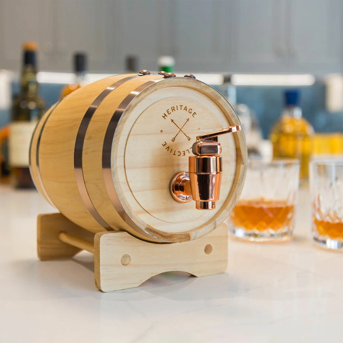 The Source Mini Whisky Barrel Drinks Dispenser 1 The Source Mini Whisky Barrel Drinks Dispenser