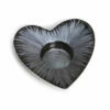 Tilnar Art Azeti Brushed Black Heart Tealight Holder