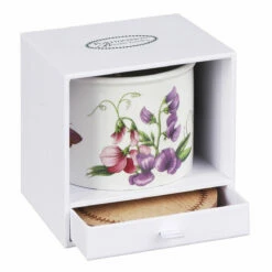 Botanic Garden Sweet Pea Ceramic Candle -gifts shop wax lyrical bg0103 botanic garden sweet pea ceramic candle 03