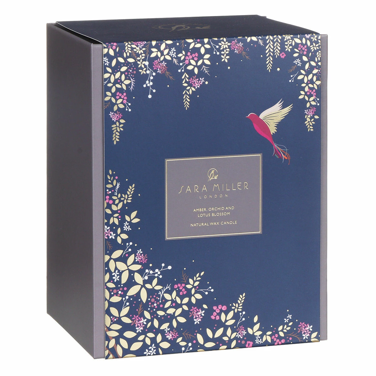 Sara Miller Chelsea Navy Amber, Orchid And Lotus Blossom 260g Candle 6 Sara Miller Chelsea Navy Amber, Orchid And Lotus Blossom 260g Candle - Image 6