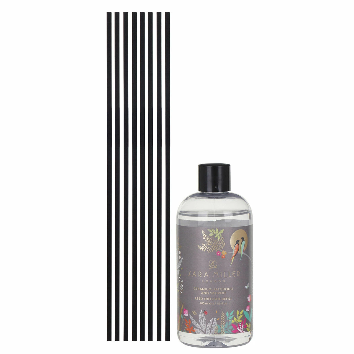 Sara Miller Chelsea Grey Geranium, Patchouli And Vetivert 200ml Reed Diffuser 5 Sara Miller Chelsea Grey Geranium, Patchouli And Vetivert 200ml Reed Diffuser - Image 5