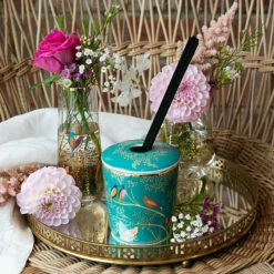 Sara Miller Chelsea Green Mandarin, Tuberose And Wild Musk 200ml Reed Diffuser -gifts shop wax lyrical sm2202 sara miller chelsea green 200ml reed diffuser lifestyle 2