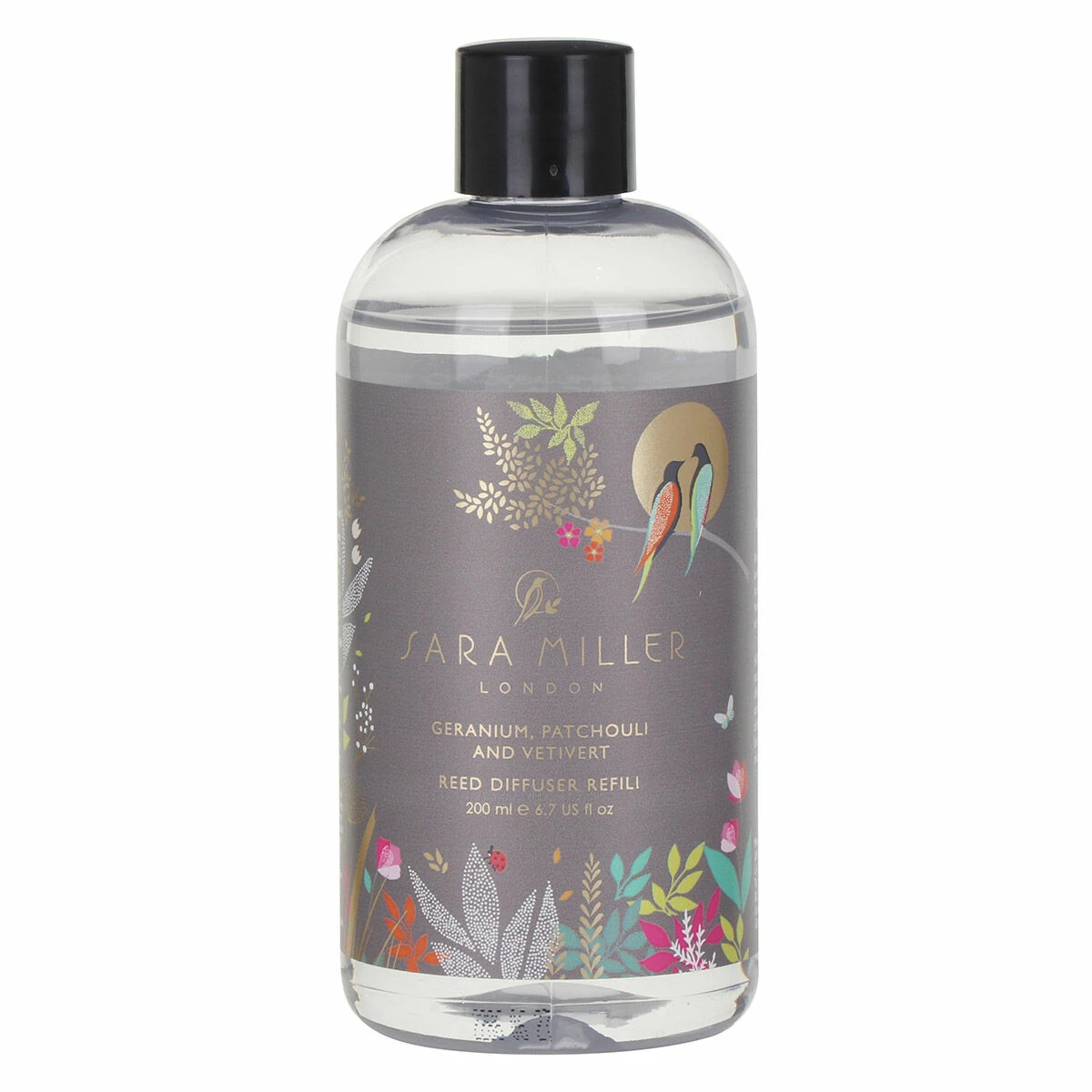 Sara Miller Chelsea Grey Geranium, Patchouli And Vetivert 200ml Reed Diffuser Refill 3 Sara Miller Chelsea Grey Geranium, Patchouli And Vetivert 200ml Reed Diffuser Refill - Image 3