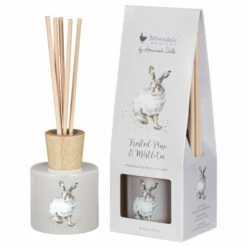 Wrendale ‘Winter Hare’ Frosted Pine & Mistletoe 180ml Reed Diffuser