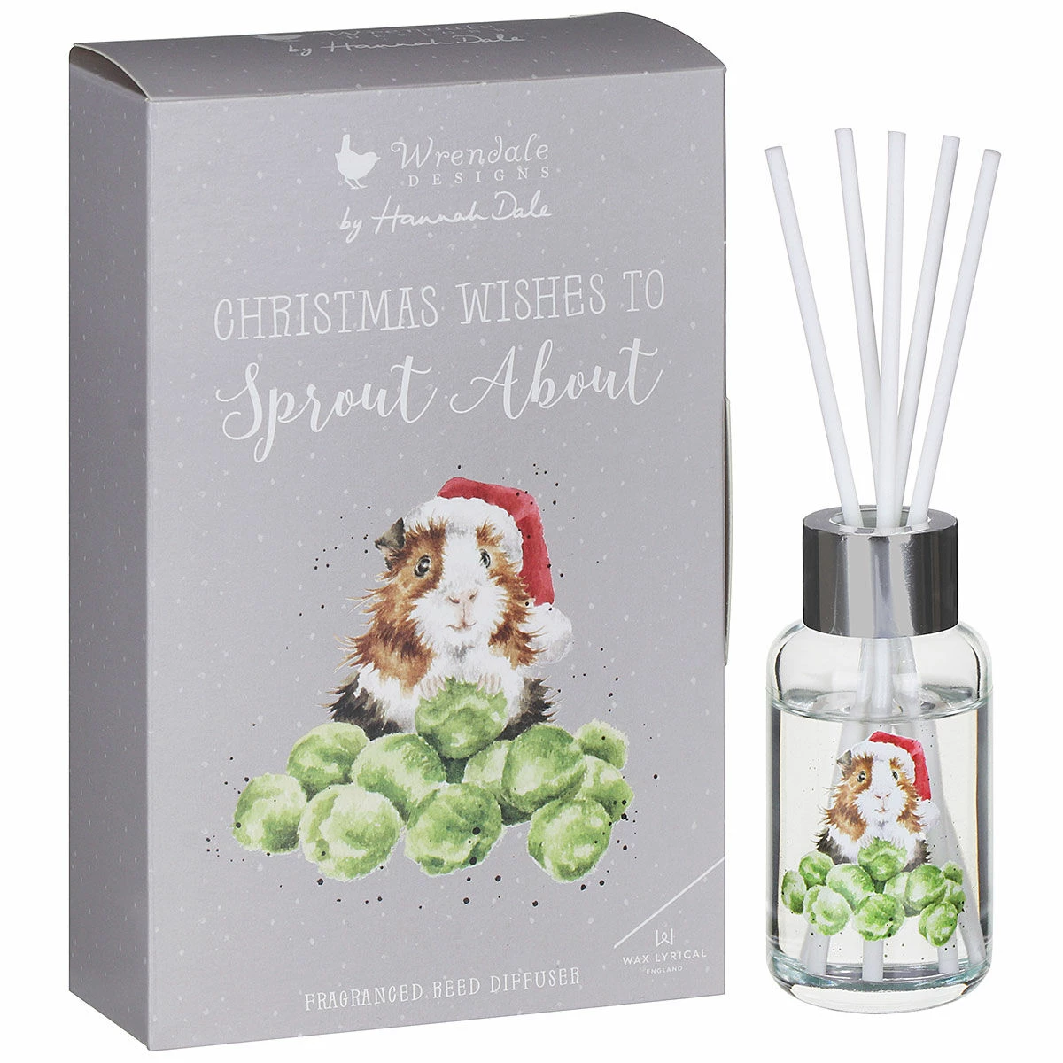 Wrendale ‘Sprouts’ Guinea Pig 40ml Christmas Reed Diffuser 1 Wrendale ‘Sprouts’ Guinea Pig 40ml Christmas Reed Diffuser
