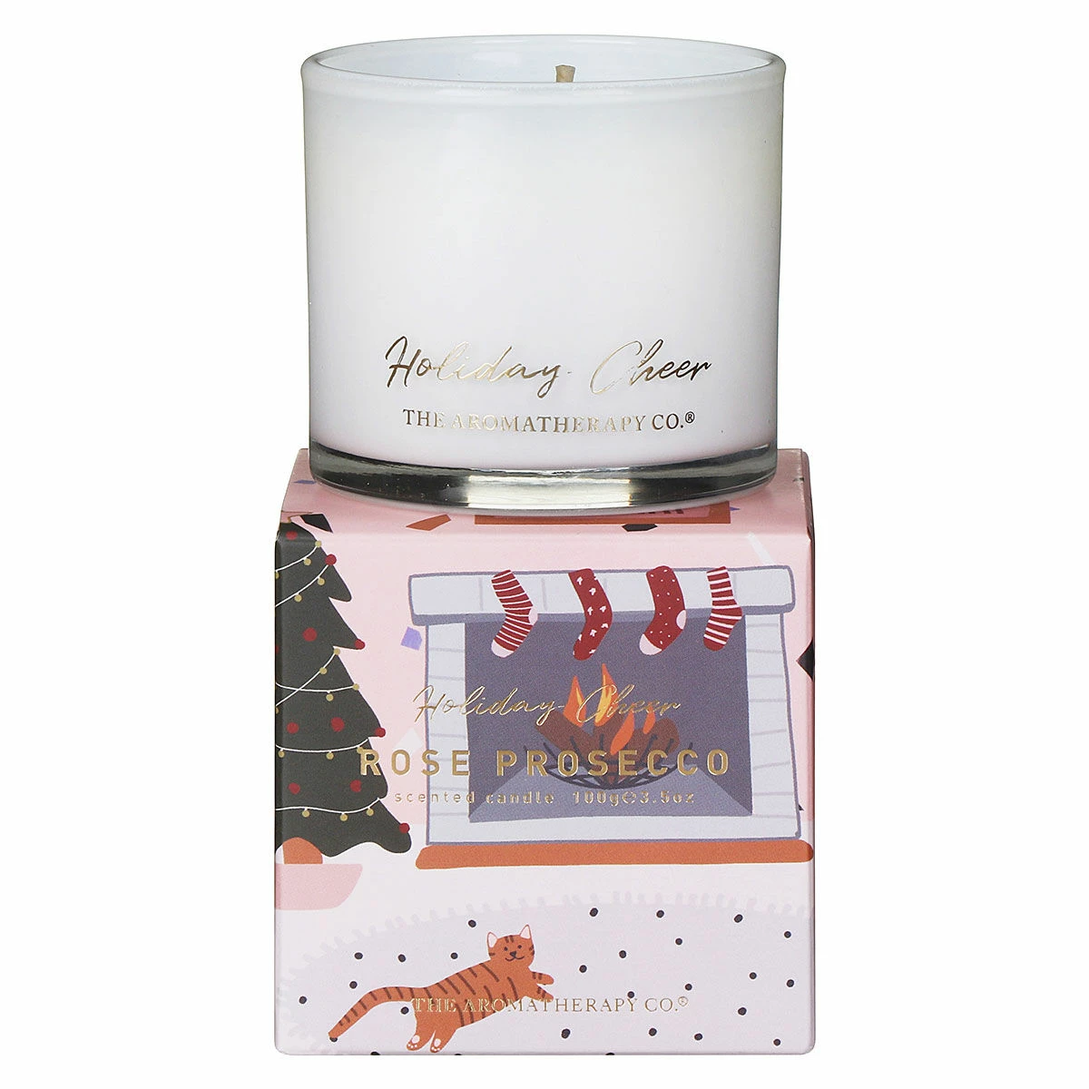 Widdop & Co Holiday Cheer Rose Prosecco 100g Candle 2 Widdop & Co Holiday Cheer Rose Prosecco 100g Candle - Image 2