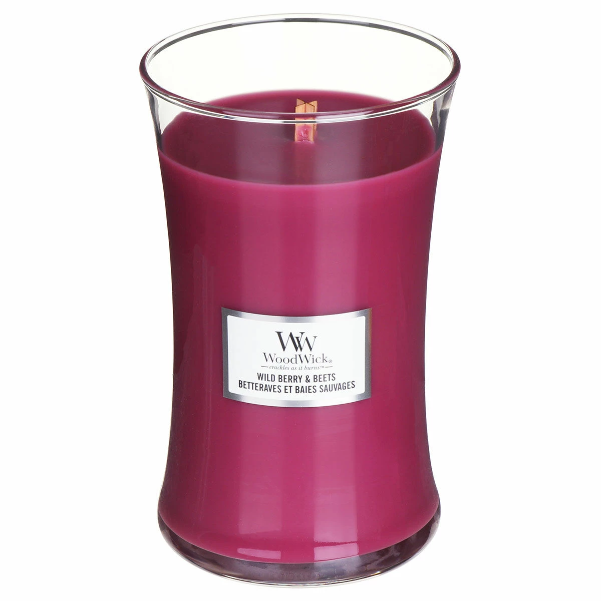 WoodWick Wild Berry & Beets Large Hourglass Candle 1 WoodWick Wild Berry & Beets Large Hourglass Candle