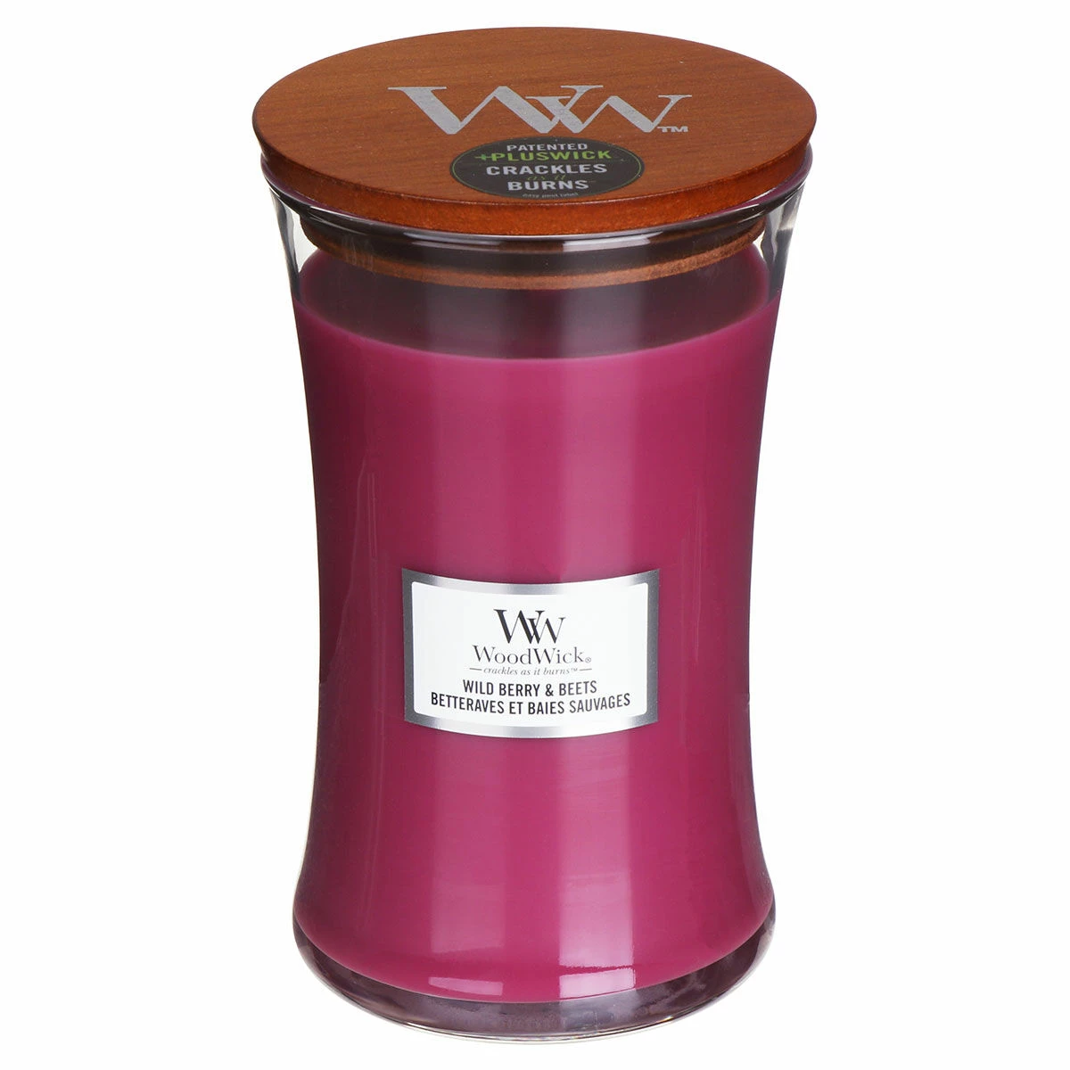 WoodWick Wild Berry & Beets Large Hourglass Candle 2 WoodWick Wild Berry & Beets Large Hourglass Candle - Image 2