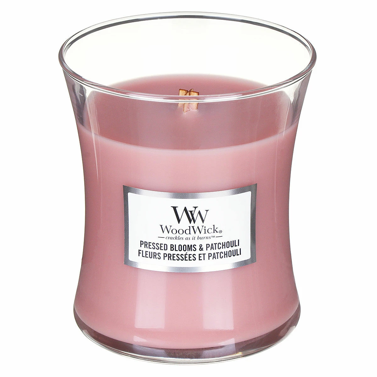 WoodWick Pressed Blooms & Patchouli Medium Hourglass Candle 1 WoodWick Pressed Blooms & Patchouli Medium Hourglass Candle