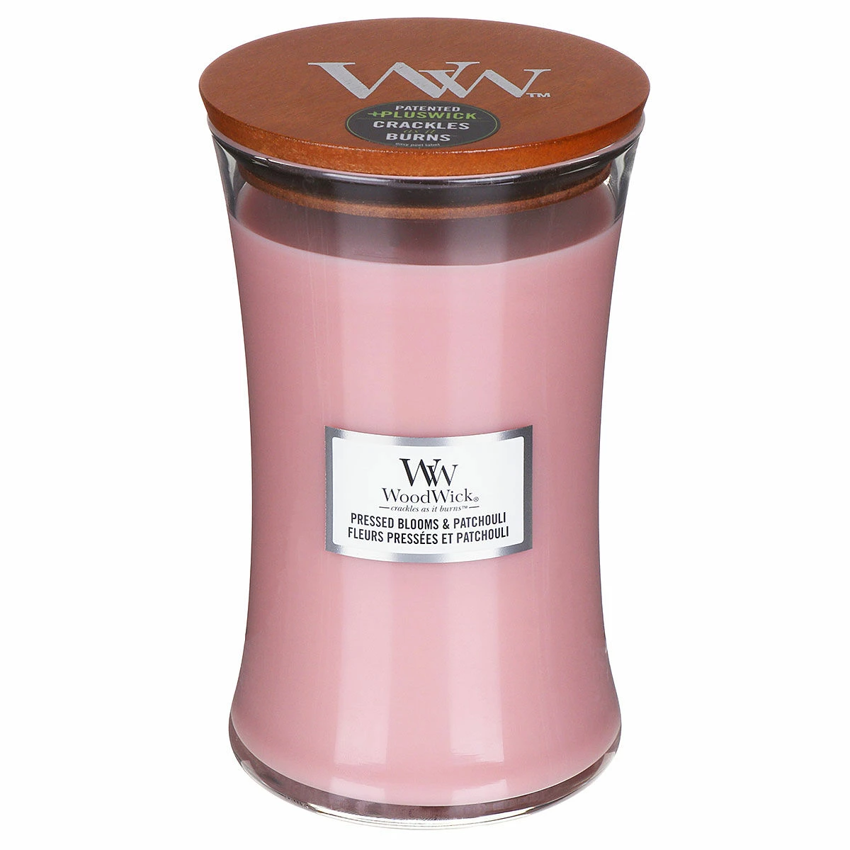 WoodWick Pressed Blooms & Patchouli Large Hourglass Candle 2 WoodWick Pressed Blooms & Patchouli Large Hourglass Candle - Image 2