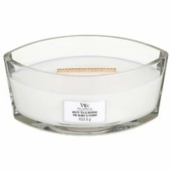 WoodWick White Tea & Jasmine Hearthwick Ellipse Candle