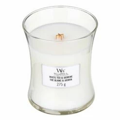 WoodWick White Tea & Jasmine Medium Hourglass Candle