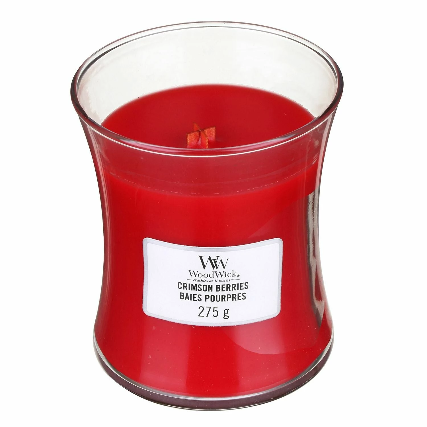 WoodWick Crimson Berries Medium Hourglass Candle 1 WoodWick Crimson Berries Medium Hourglass Candle