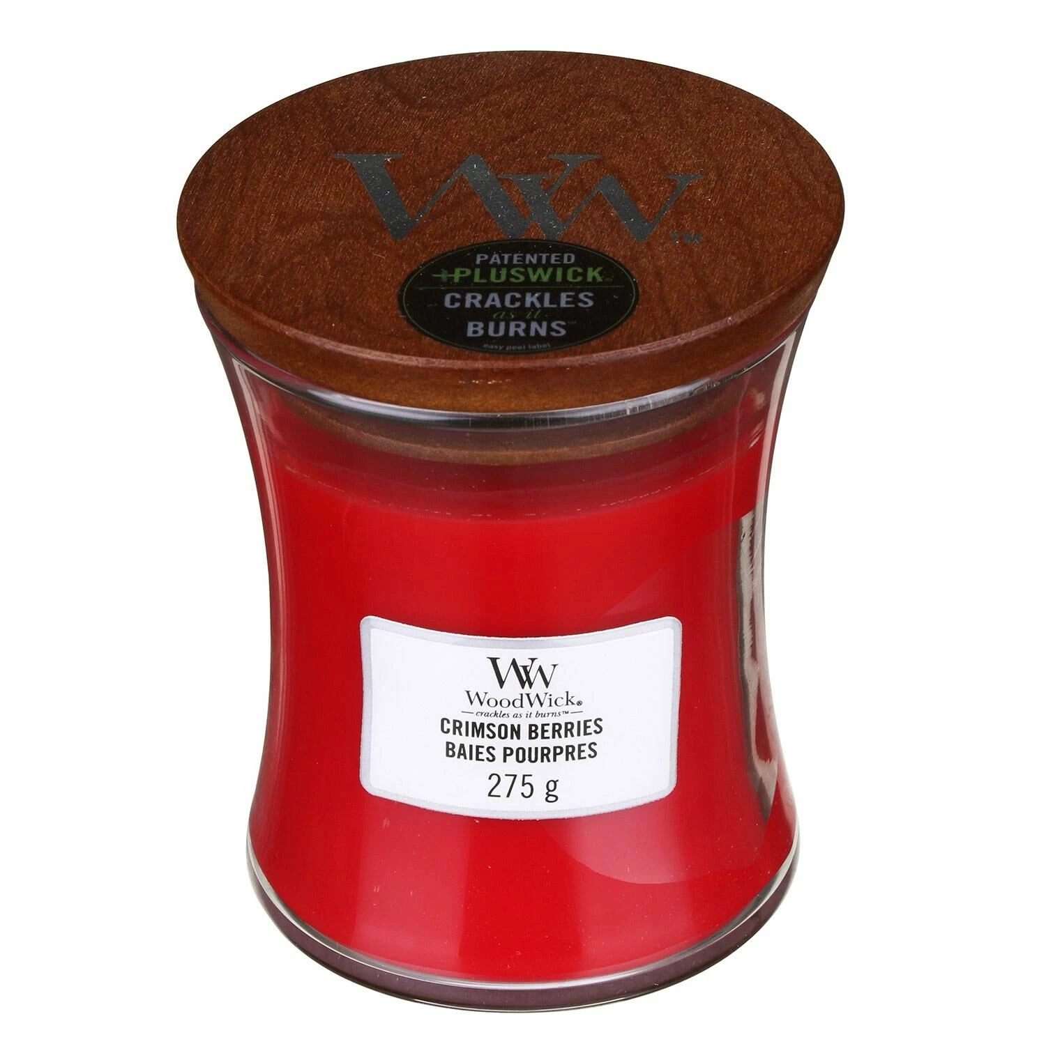 WoodWick Crimson Berries Medium Hourglass Candle 2 WoodWick Crimson Berries Medium Hourglass Candle - Image 2