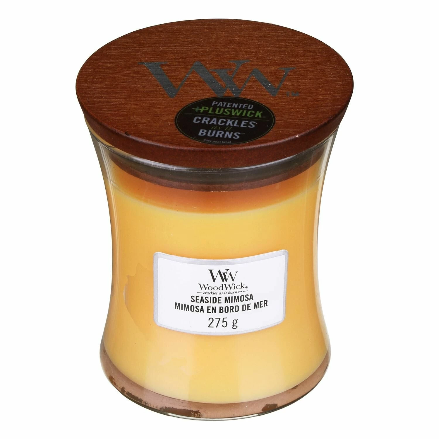 WoodWick Seaside Mimosa Medium Hourglass Candle 2 WoodWick Seaside Mimosa Medium Hourglass Candle - Image 2