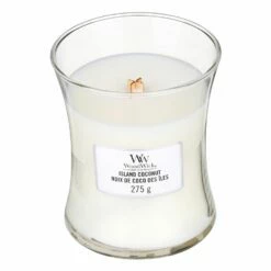WoodWick Island Coconut Medium Hourglass Candle