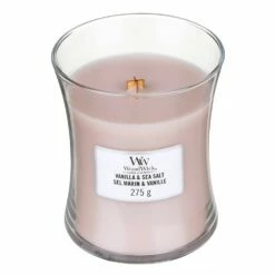 WoodWick Vanilla And Sea Salt Medium Hourglass Candle