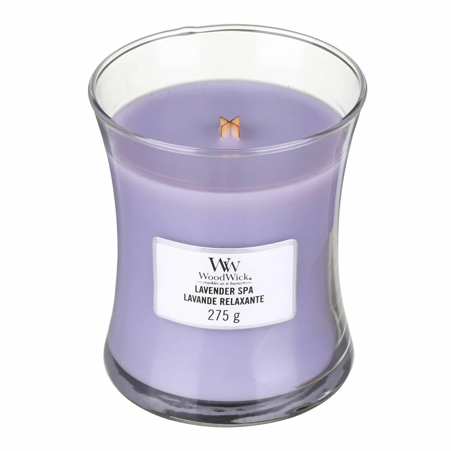 WoodWick Lavender Spa Medium Hourglass Candle 1 WoodWick Lavender Spa Medium Hourglass Candle