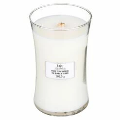 WoodWick White Tea & Jasmine Large Hourglass Candle