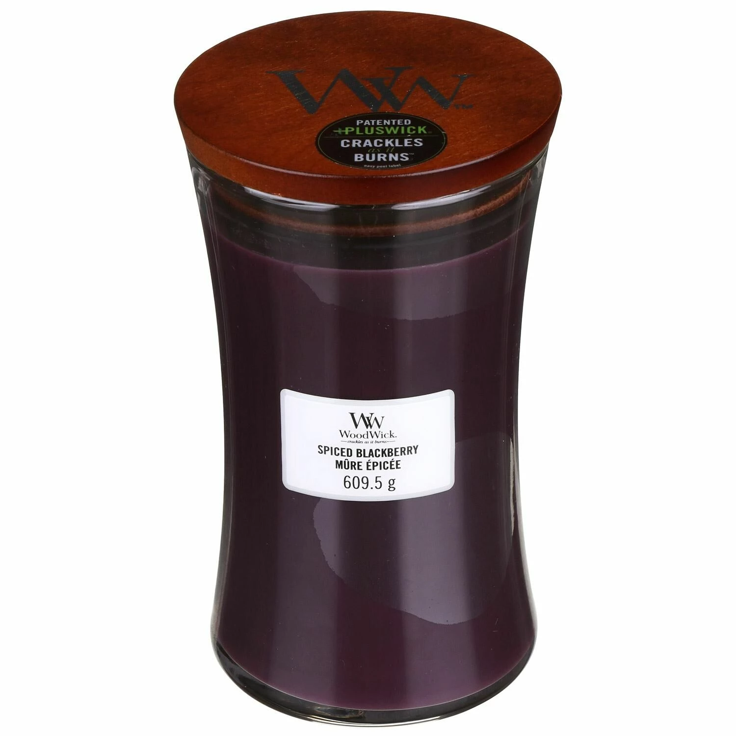 WoodWick Spiced Blackberry Large Hourglass Candle 2 WoodWick Spiced Blackberry Large Hourglass Candle - Image 2