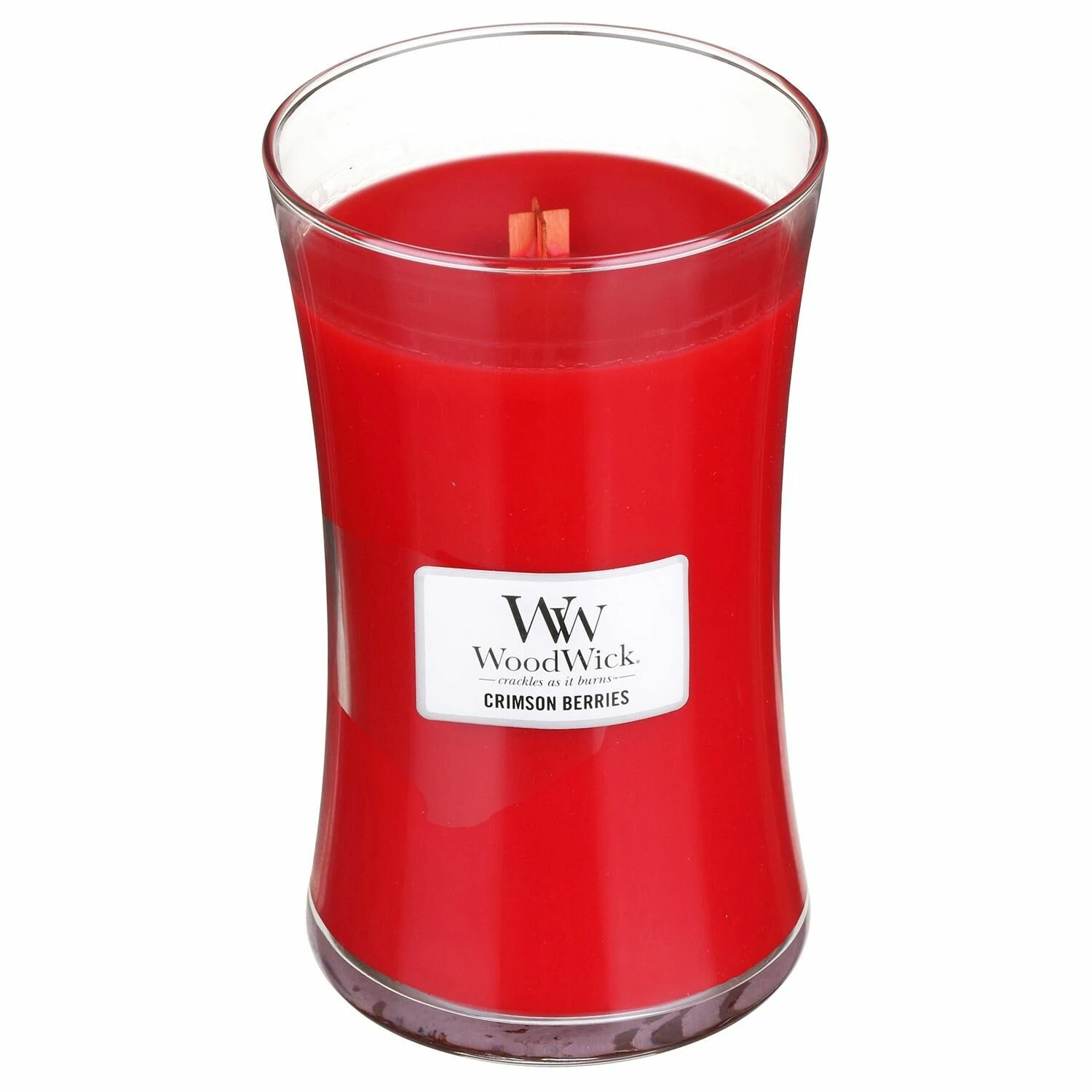 WoodWick Crimson Berries Large Hourglass Candle 1 WoodWick Crimson Berries Large Hourglass Candle